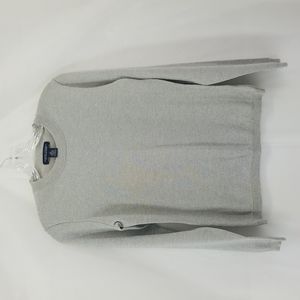 BANANA REPUBLIC Silver Sparkly Italian Wool Crewneck Sweater